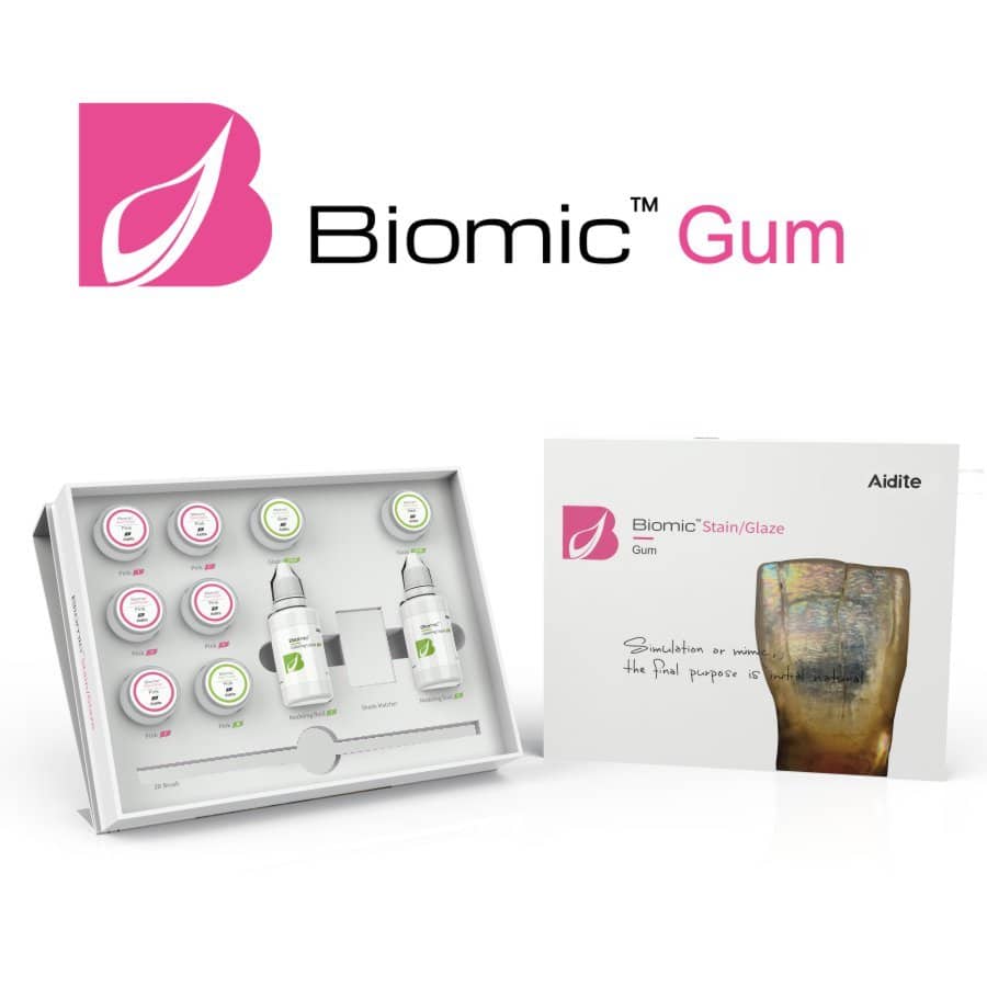 Aidite Biomic Stain/Glaze glaze céramique coffret découverte zircone