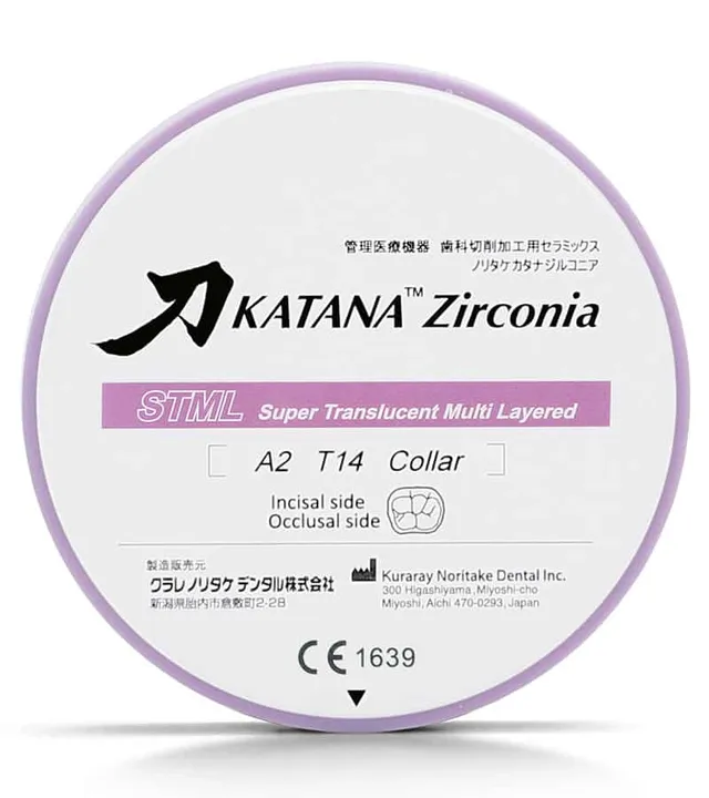 Kuraray Katana STML disque zircone multicouche translucide