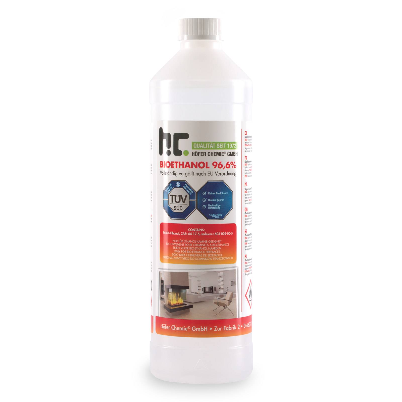 3D Dental Store Post-traitement alcool bioéthanol 96,6% 1L dénaturé