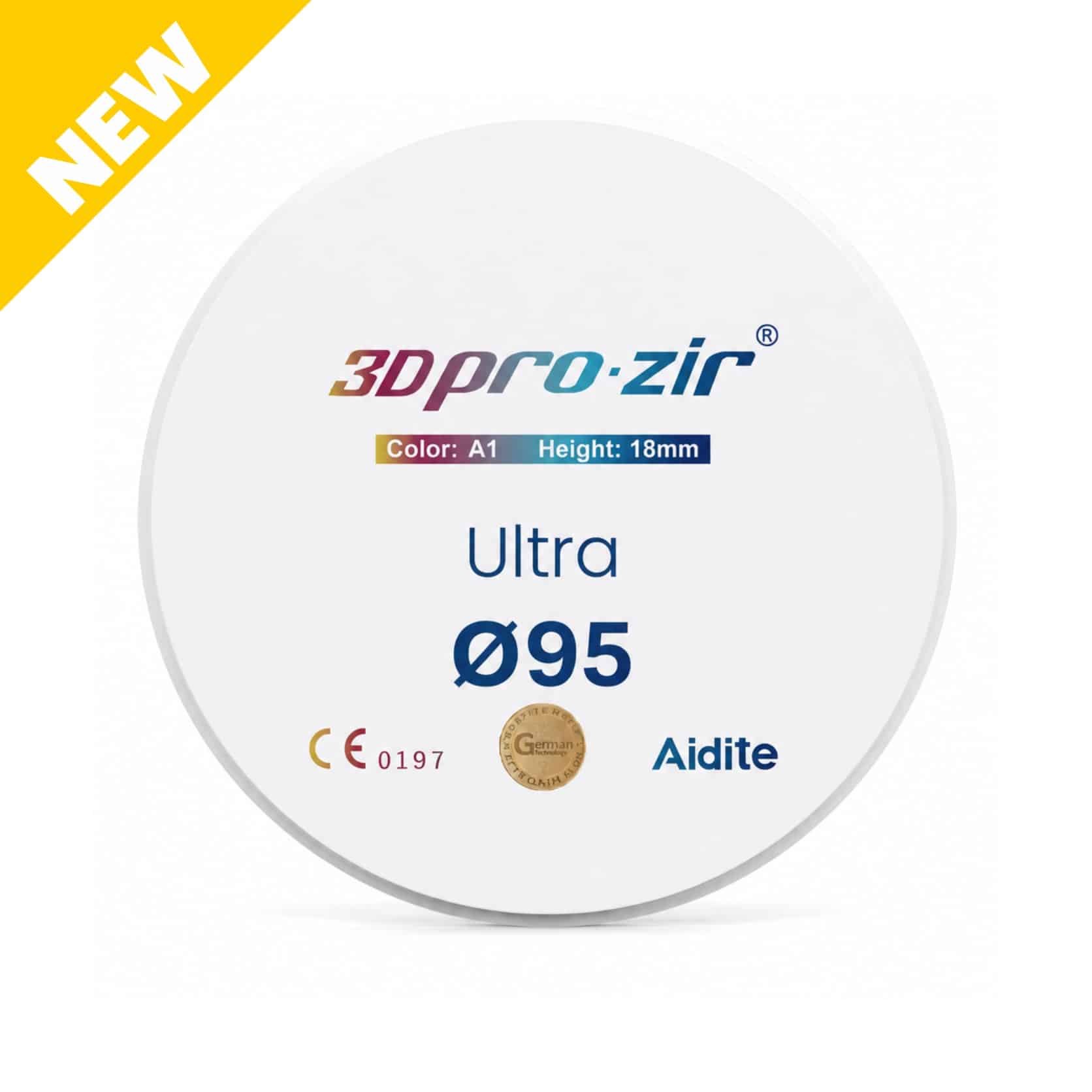 Aidite 3D Pro-Zir Ultra disque zircone 95mm multicouche