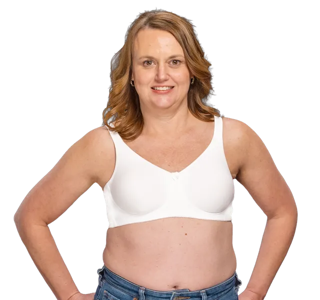Trulife Breastcare 4040 Harper soutien-gorge blanc lisse Coolmax