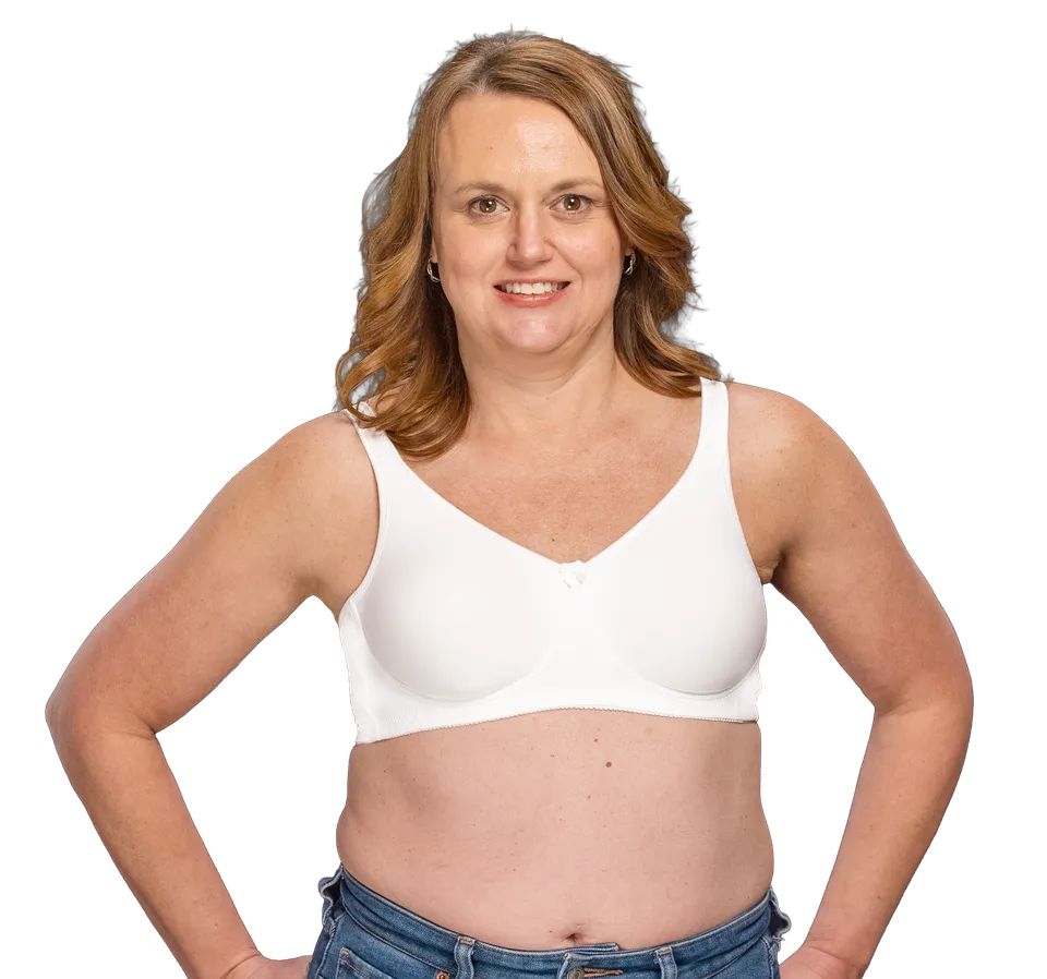 Trulife Breastcare 4040 Harper soutien-gorge blanc lisse Coolmax