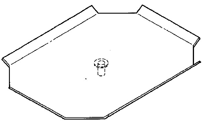 Aimar Tablette Pivotante 22x31 cm bras unit dentaire