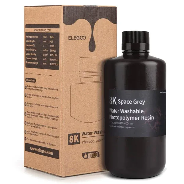 Elegoo Water Washable 8K résine 3D Space Grey