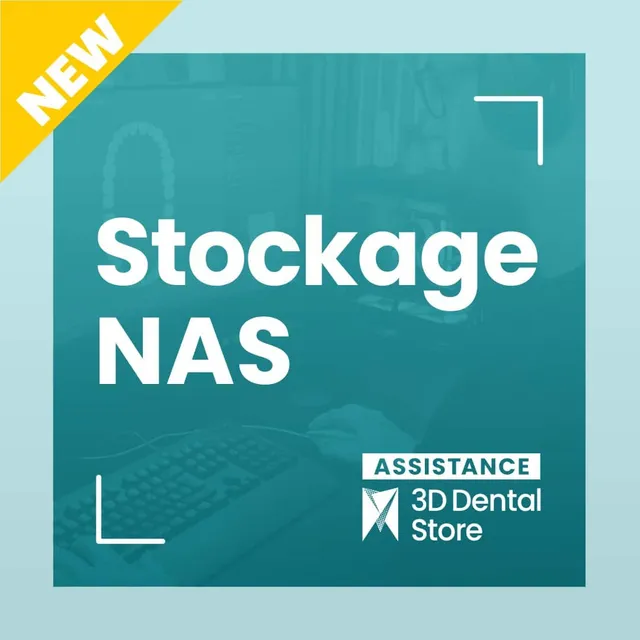 3D Dental Store NAS stockage backup CAD data service réseau