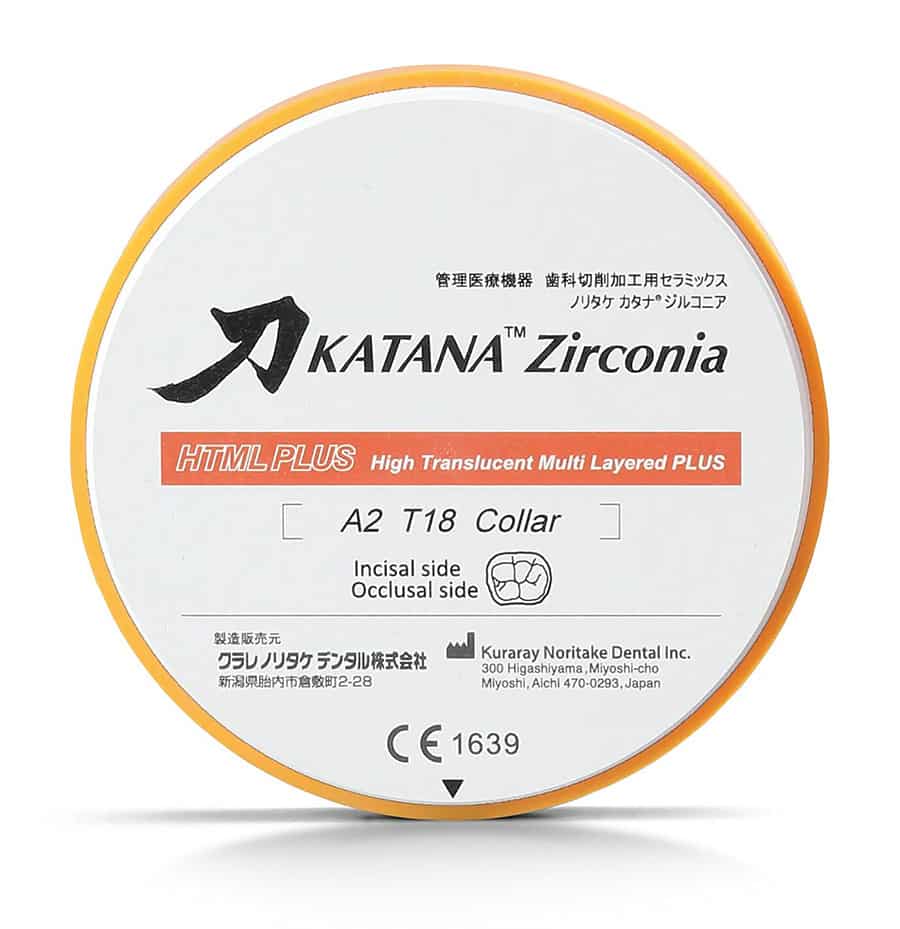 Kuraray Katana HTML Plus disque zircone monolithique