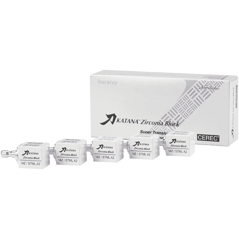 Kuraray Katana Zirconia Block STML 12Z Basic Set 5 pièces
