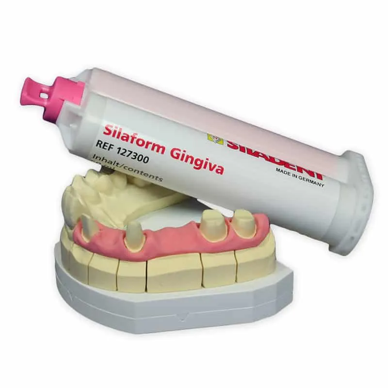 Silaform Gingiva silicone modelable 2x50 ml +12 embouts