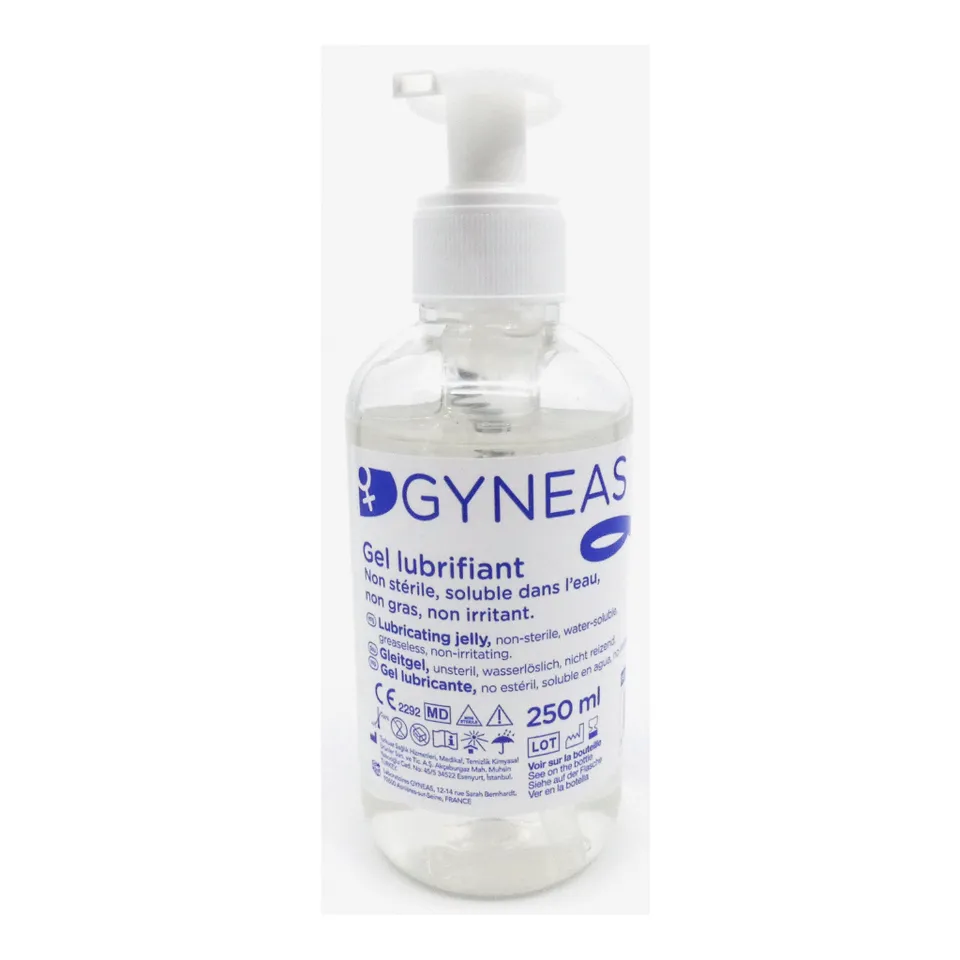 Gyneas gel lubrifiant aqueux 250 ml flacon pompe sans parabène