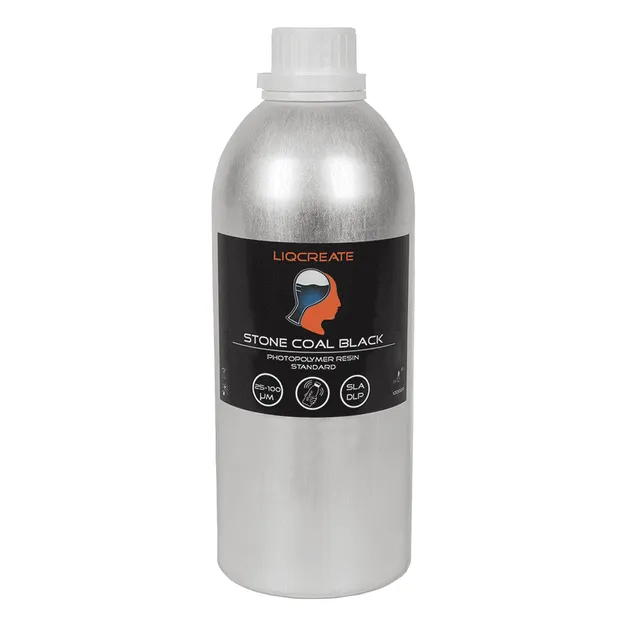 Liqcreate Stone Coal Black résine 3D modèle rigide
