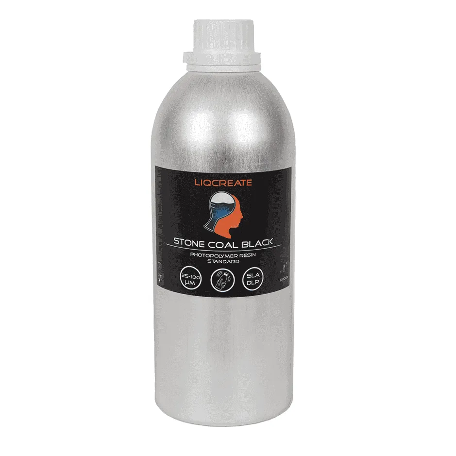 Liqcreate Stone Coal Black résine 3D modèle rigide