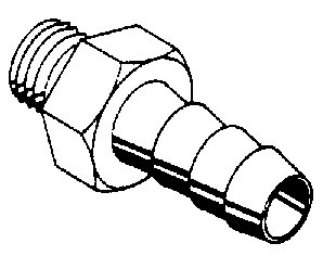 Aimar FDM Raccord cannelé 1/8 GM tube 6/4 pneumatique