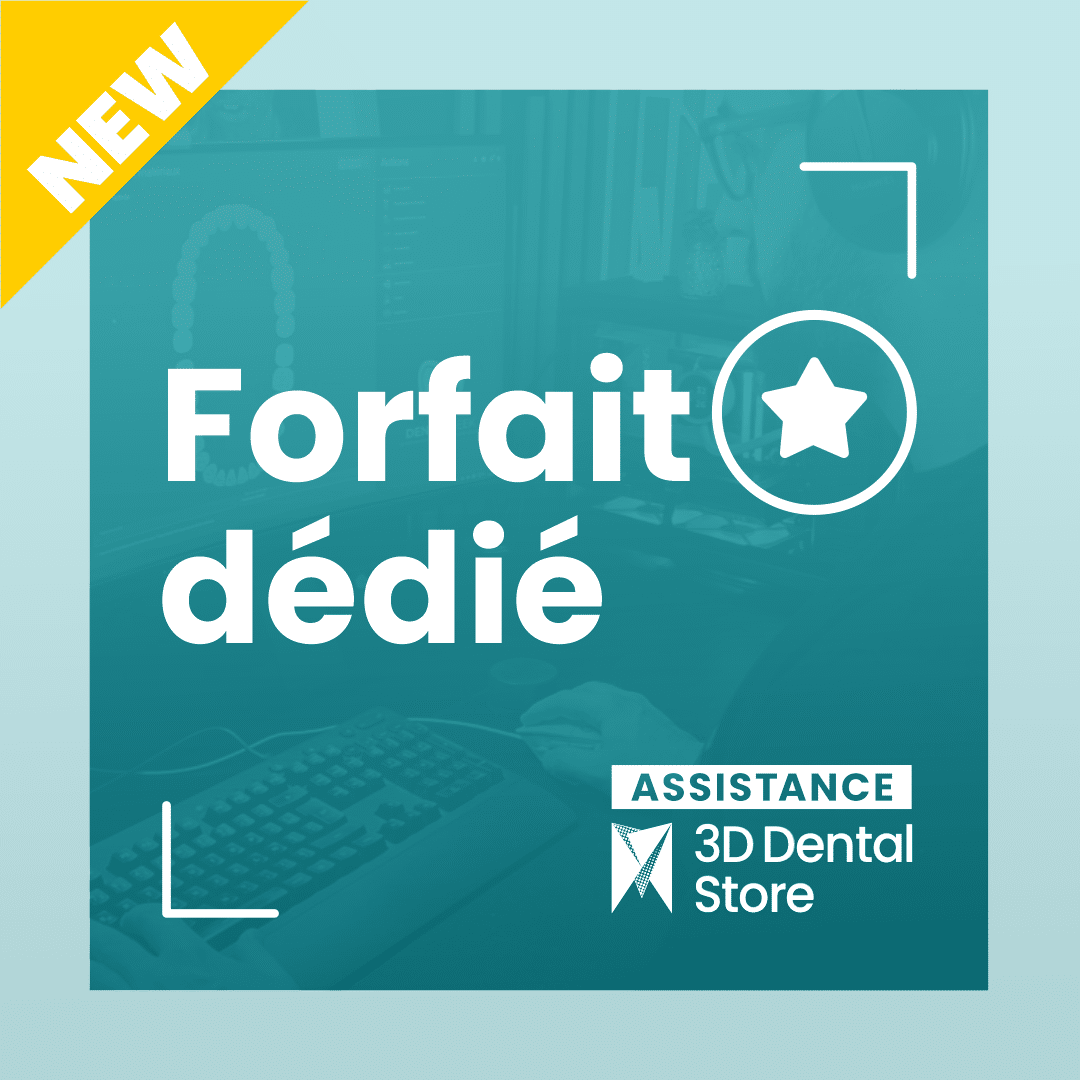 3D Dental Forfait assistance dédiée 12 mois support CFAO cabinet