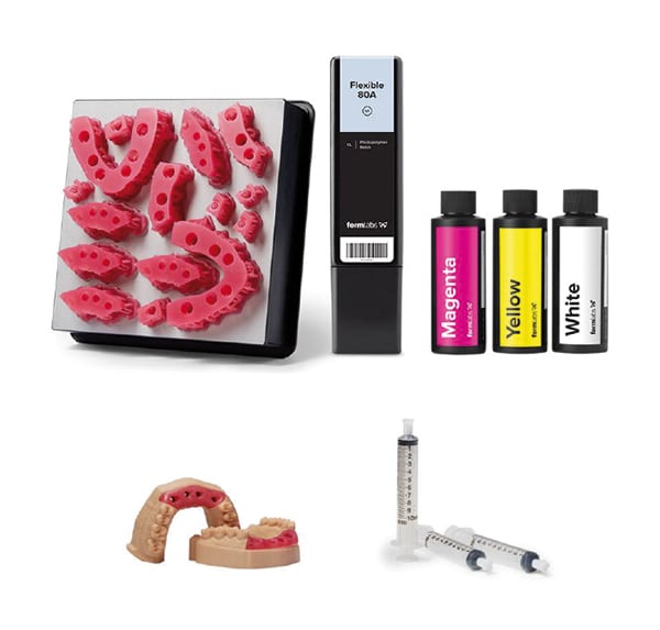 Formlabs Pack fausse gencive Soft Tissue résine Flexible 80A pigments
