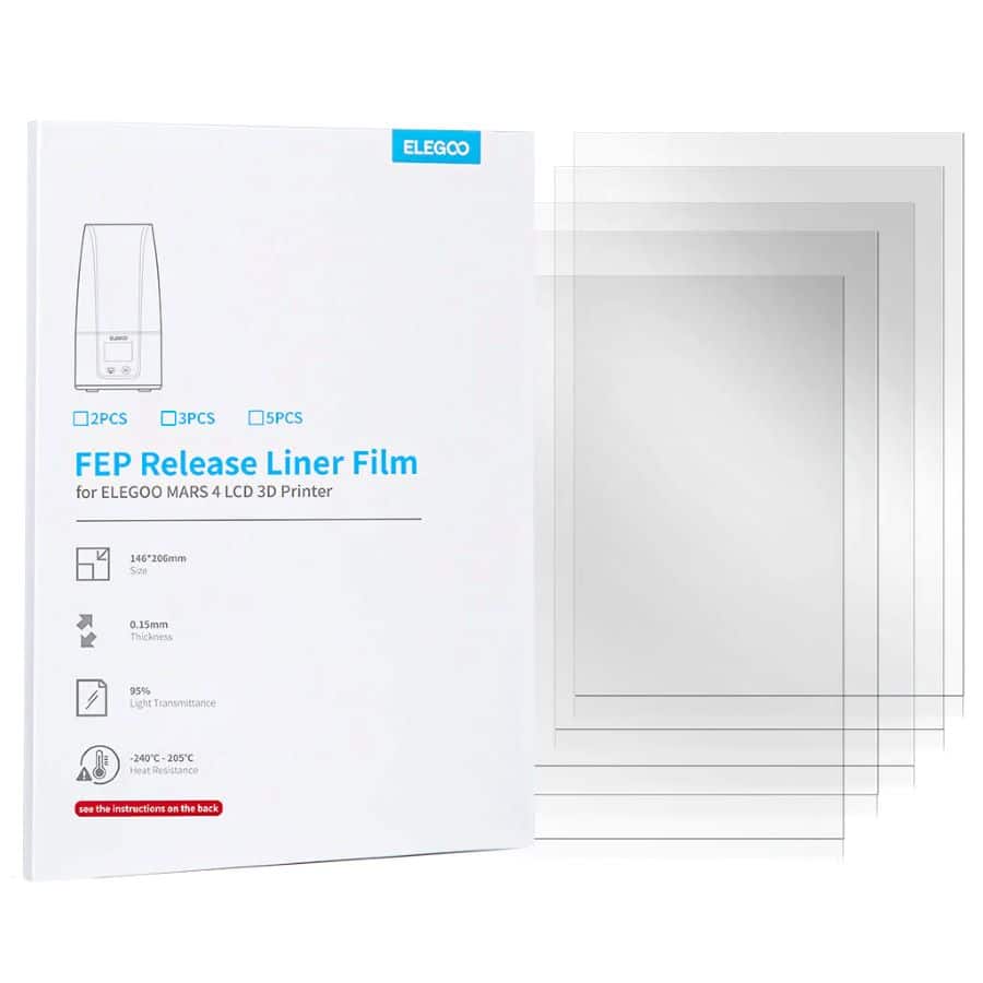3D Dental Store Accessoires impression 3D Film PFA Mars 3/4/5 lot 5