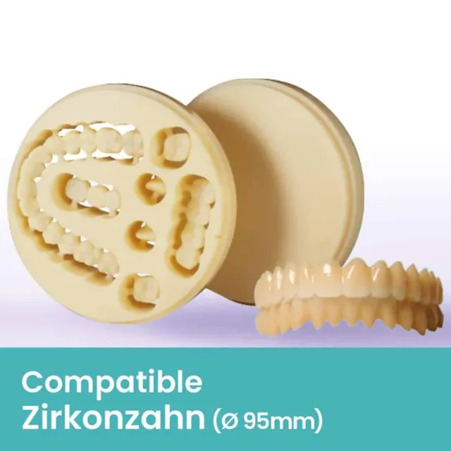 AIDITE Disque PMMA multicouche Zirkonzahn Ø95mm provisoire