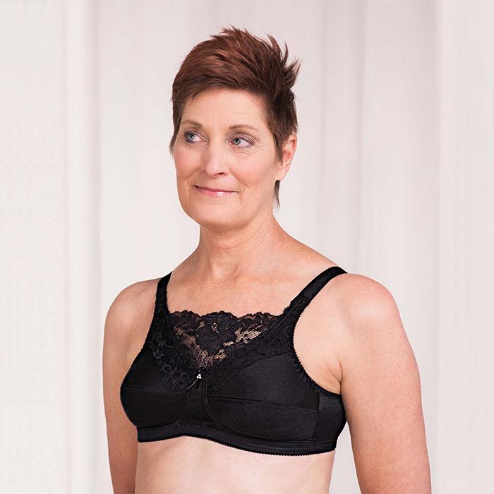 Trulife Breastcare 4019 Jessica soutien-gorge noir à dentelle