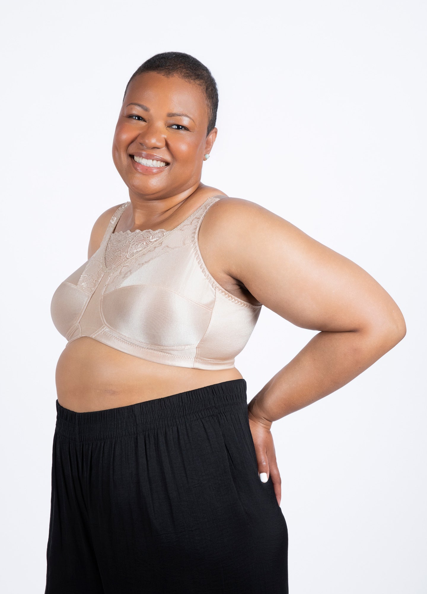 Trulife Rosa 6419 soutien-gorge prothèse latte 34A dentelle