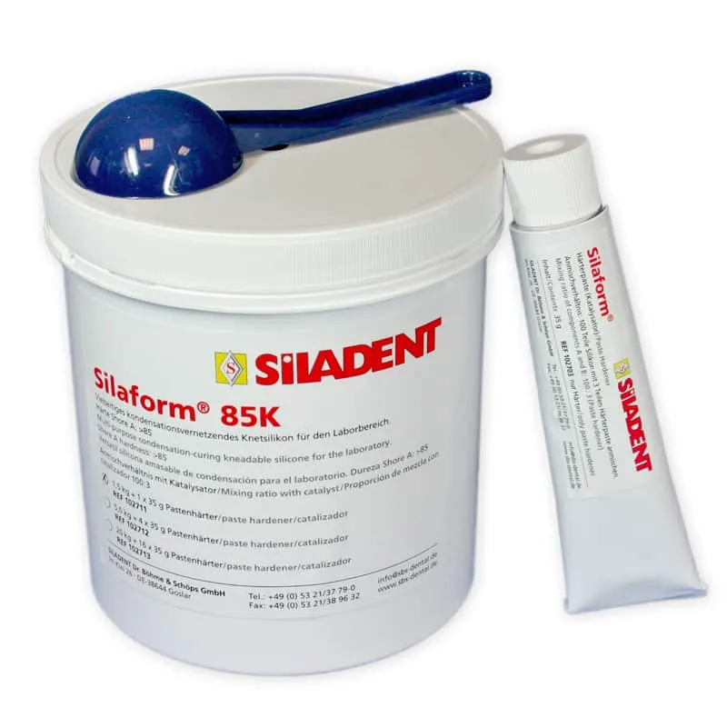 Silaform 85K silicone dentaire + 4 durcisseurs