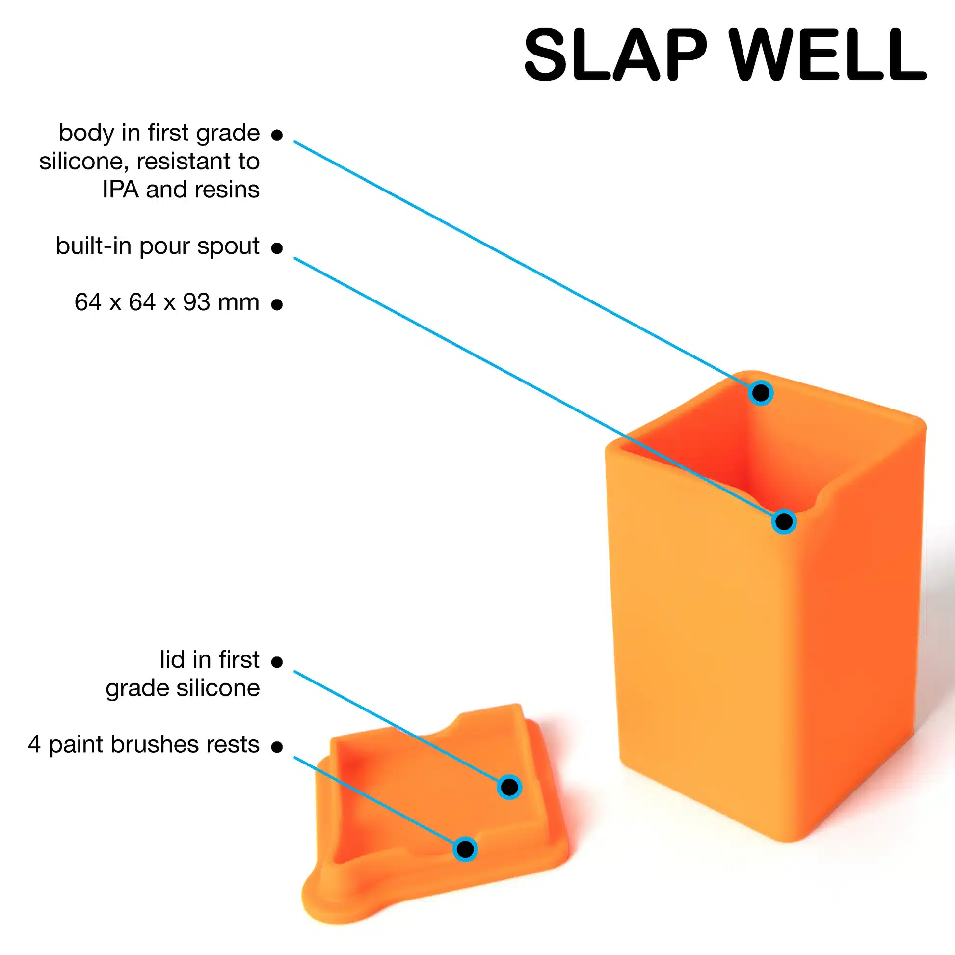 Wham Bam Slap Well pot silicone atelier résine