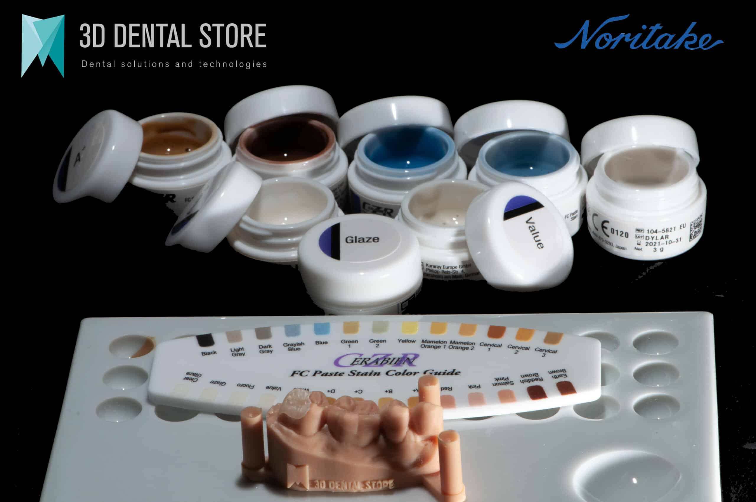 Noritake Cerabien ZR FC Paste Stain kit maquillant céramique