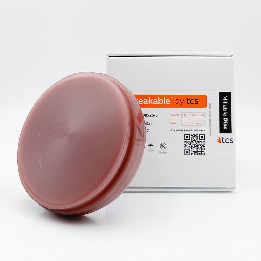 TCS Unbreakable disque usinable 98mm prothèse amovible