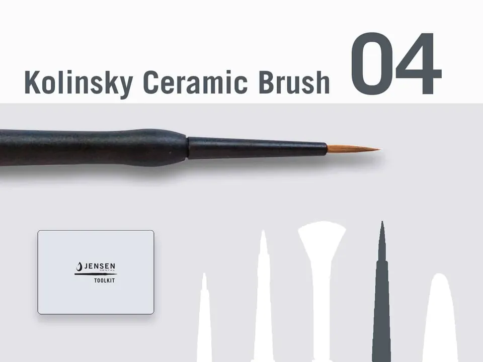 Finitions esthétiques Pinceau Kolinsky Ceramic Brush taille 2