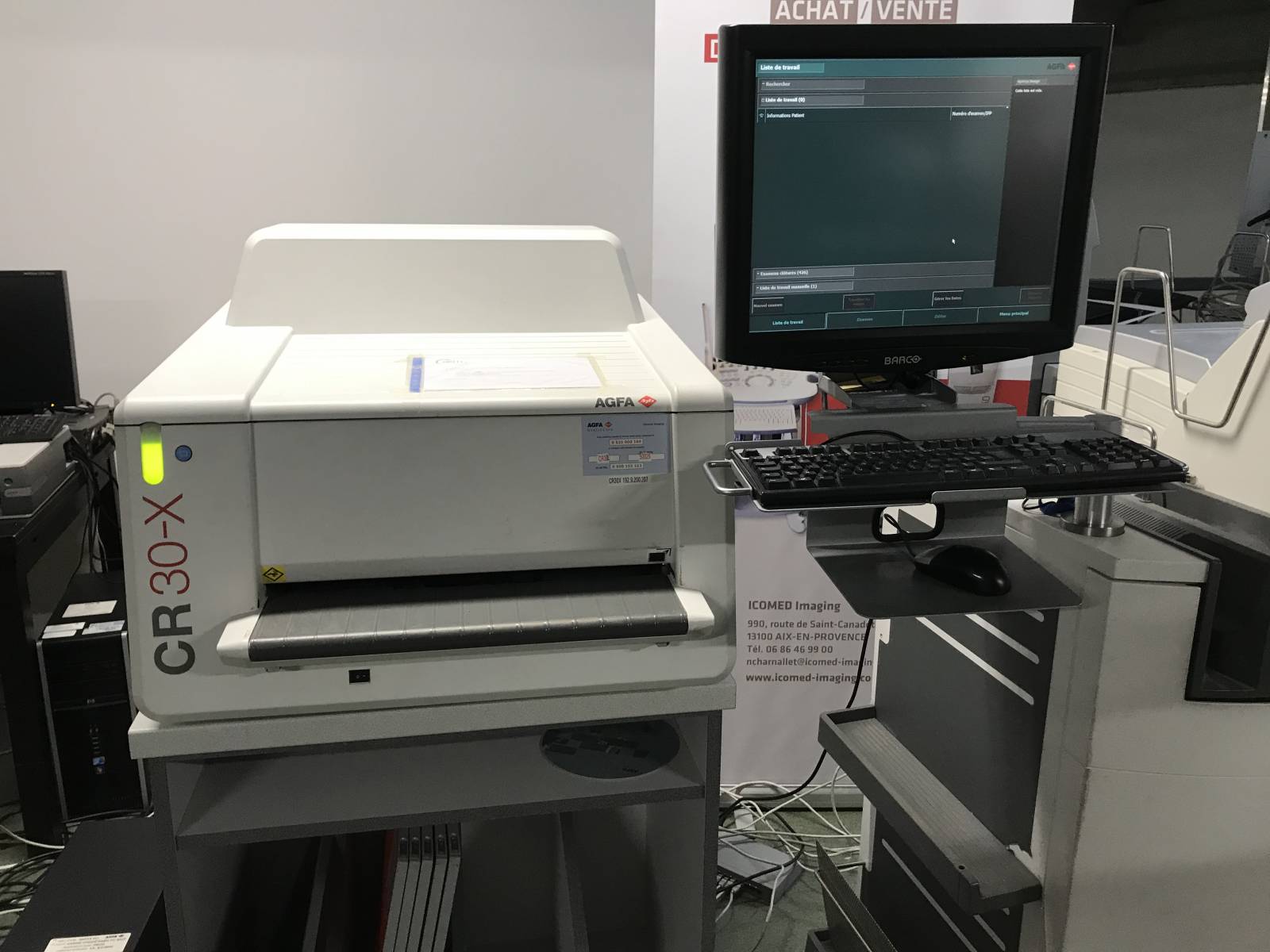 AGFA CR 10-X numériseur radiologie table 100 µm