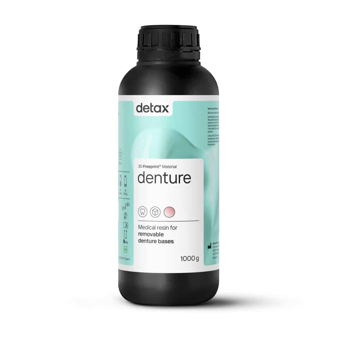 Detax Freeprint dx denture résine 3D rose base prothèse 1kg