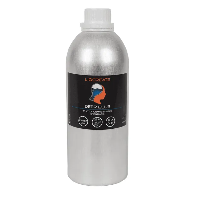 Liqcreate Deep Blue résine 3D bleue modèles rigides
