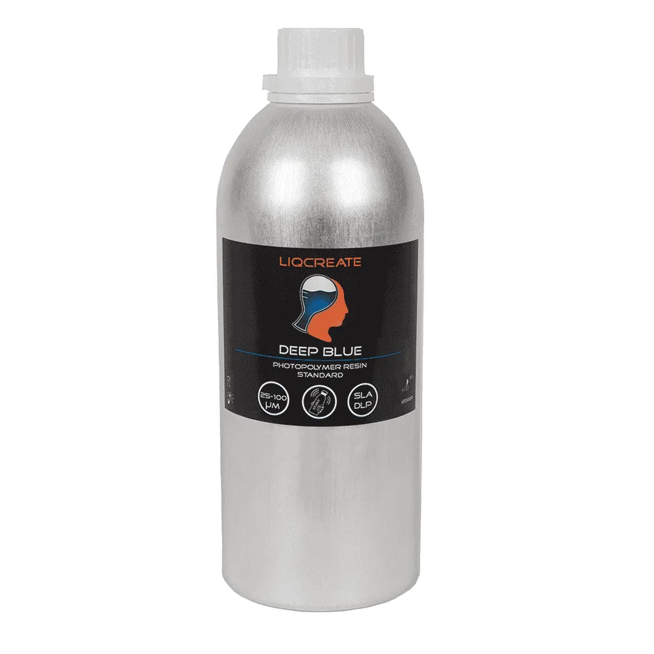 Liqcreate Deep Blue résine 3D bleue modèles rigides