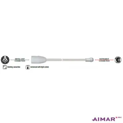 Aimar Cordon Silicone Rotatif MCX LED micromoteur dentaire