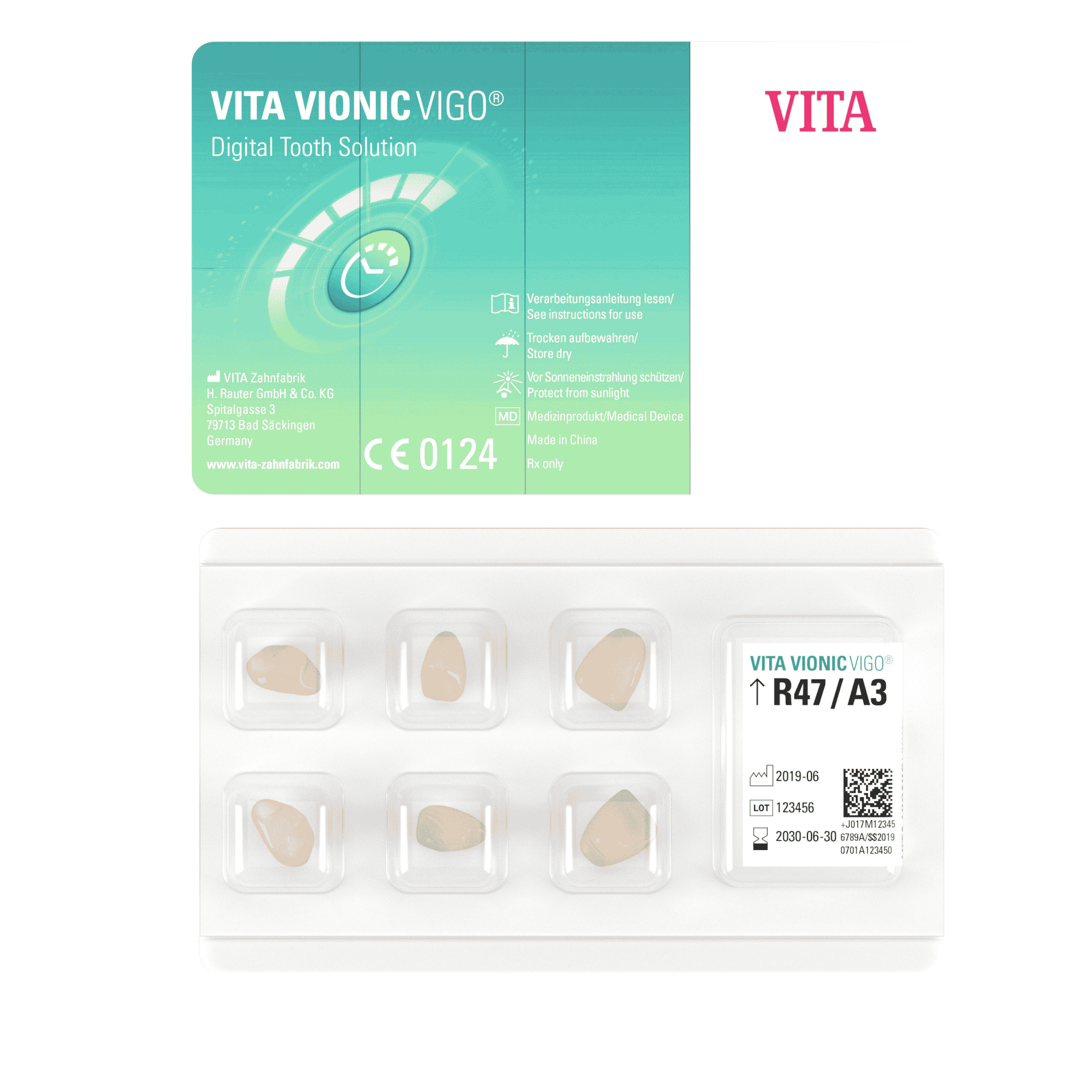 Vita Vionic Vigo Anterior dents prothétiques antérieures numériques