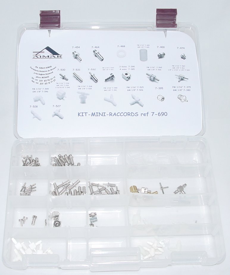 Aimar FDM Kit Mini Raccords pièce dentaire