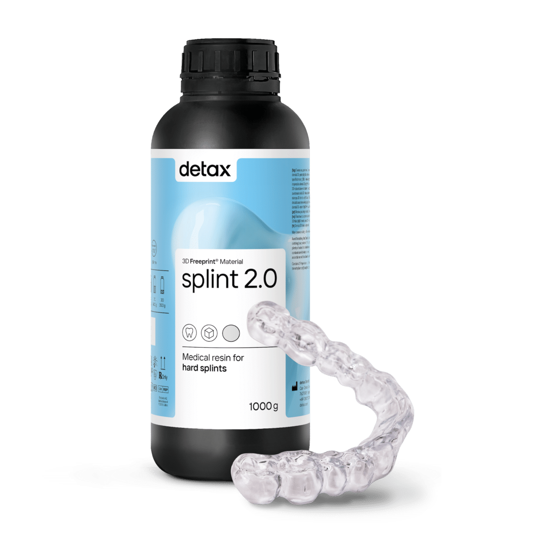 Detax Freeprint dx splint 2.0 résine 3D gouttière rigide