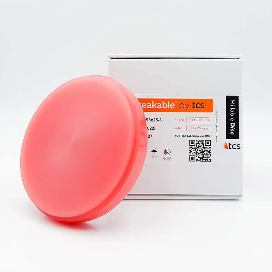 TCS Unbreakable disque usinable 98mm prothèse amovible