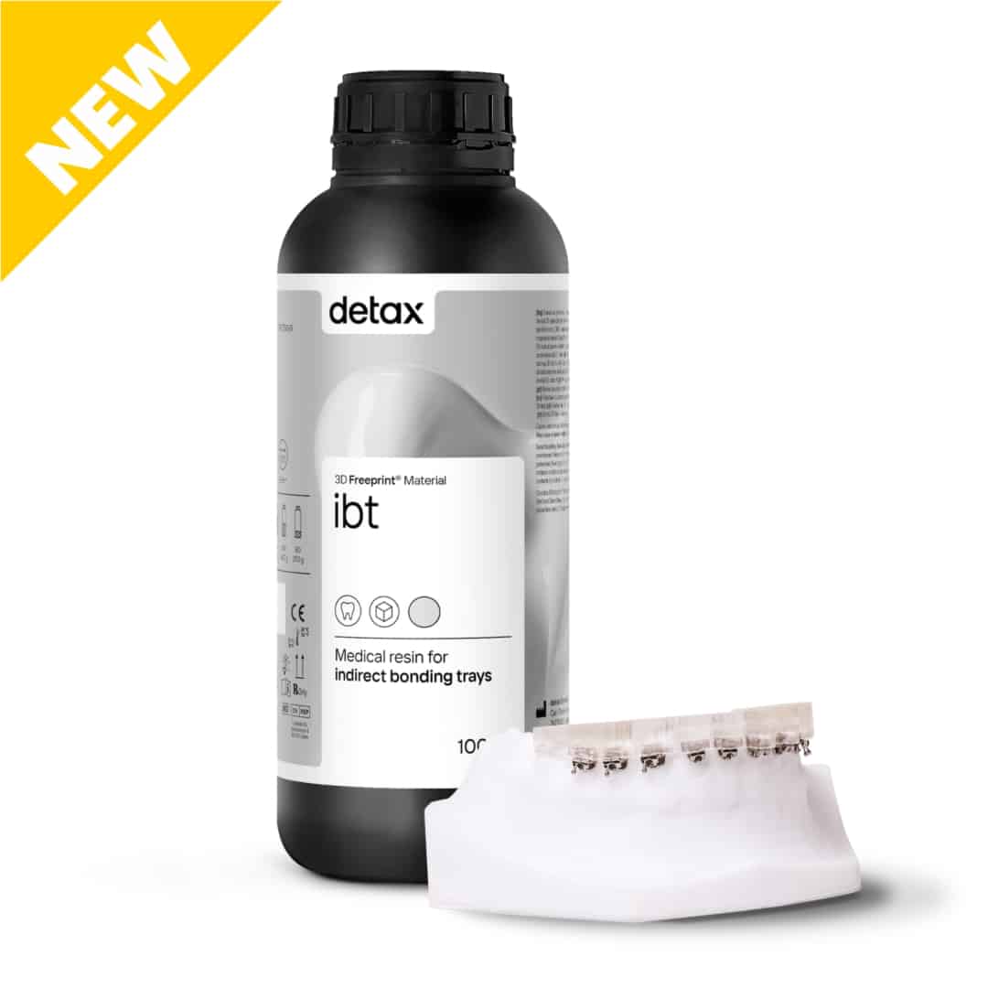 Detax Freeprint dx ibt résine transparente 1kg brackets