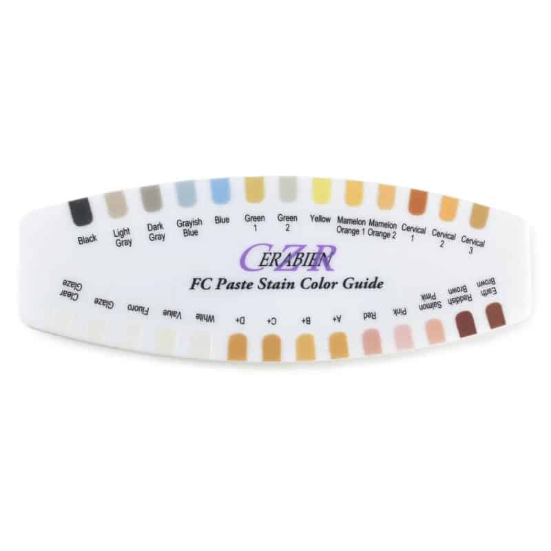 NORITAKE Cerabien ZR FC Paste Stain nuancier guide