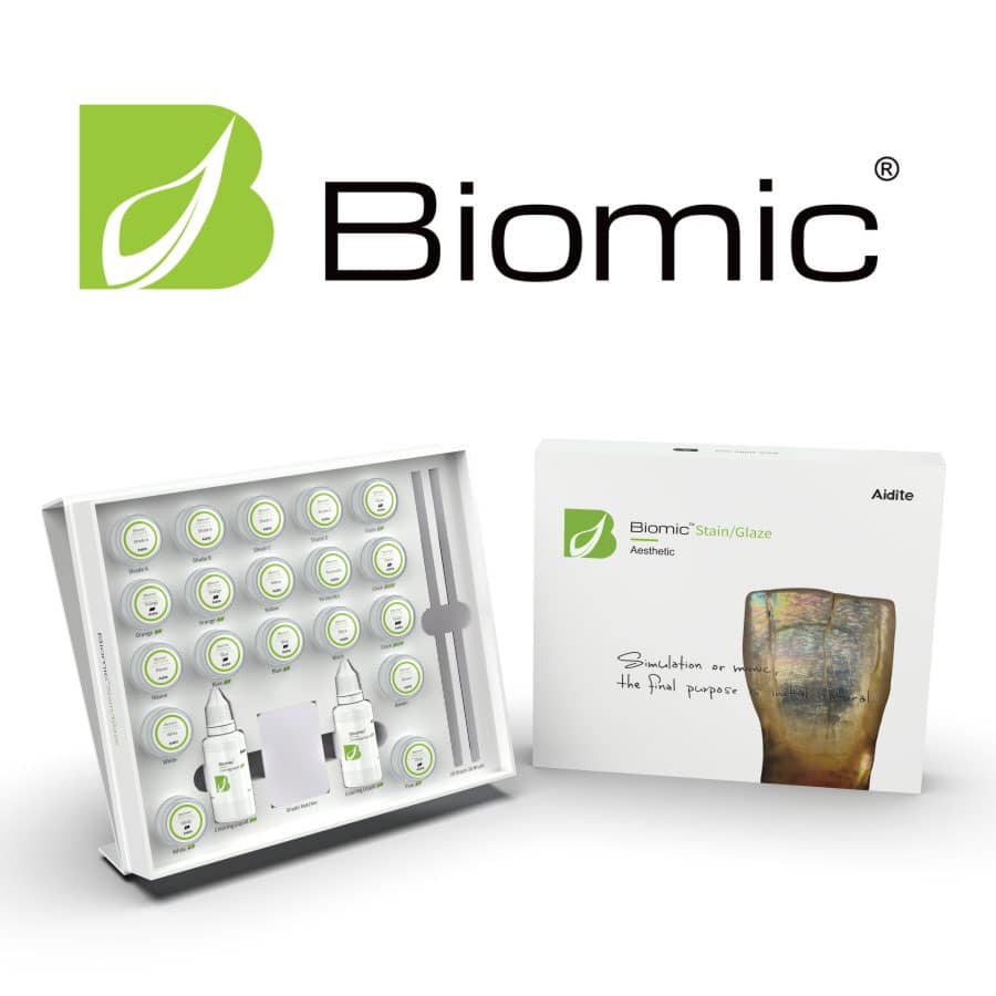 Aidite Biomic Stain/Glaze glaze céramique coffret découverte zircone
