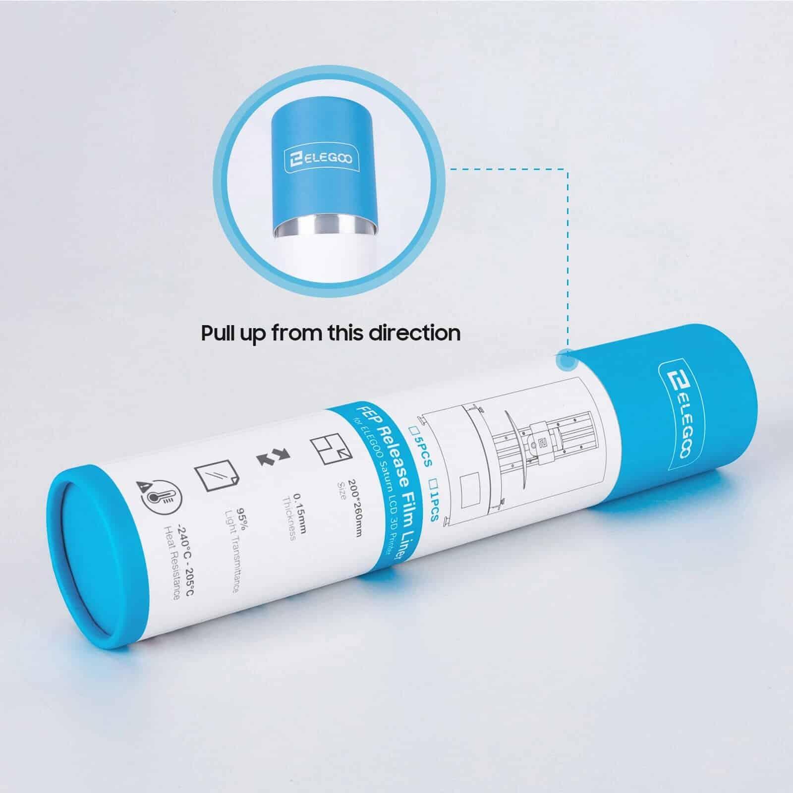 Films FEP Elegoo Saturn feuille 200x260 0,15 mm impression 3D