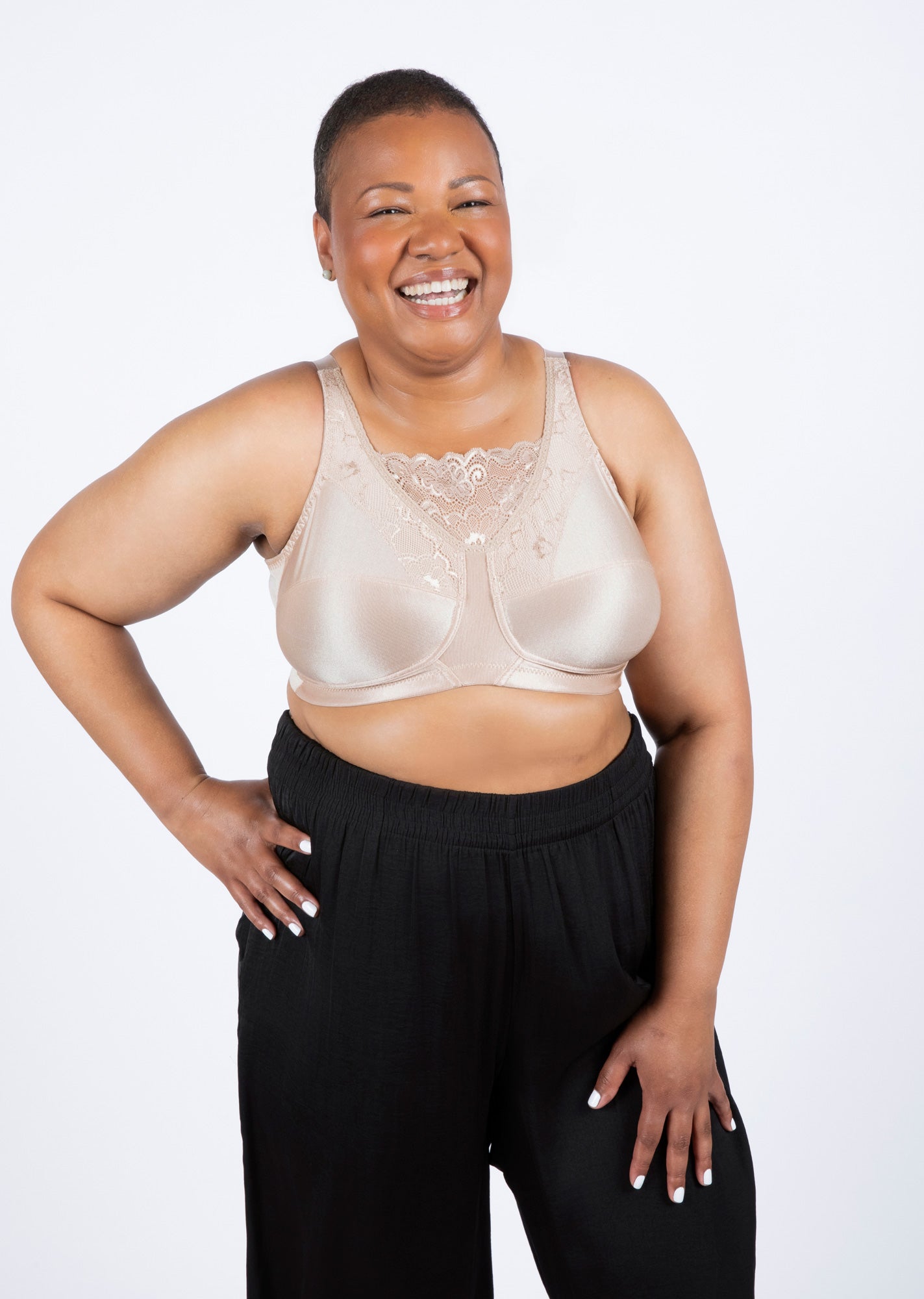 Trulife Rosa 6419 soutien-gorge prothèse latte 34A dentelle