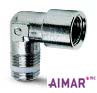 Aimar FDM Raccord Coudé Mâle-Femelle conique joint blanc