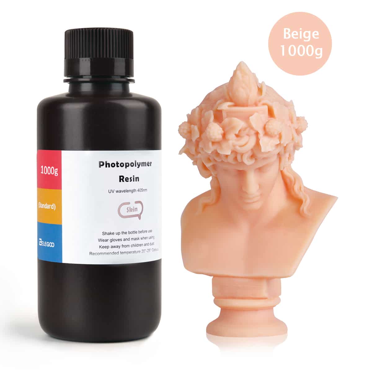 Elegoo ABS-Like résine 3D noire 1 kg UV 405 nm