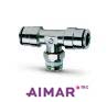 Aimar Raccord Instantané en T Mâle Orientable avec Joint