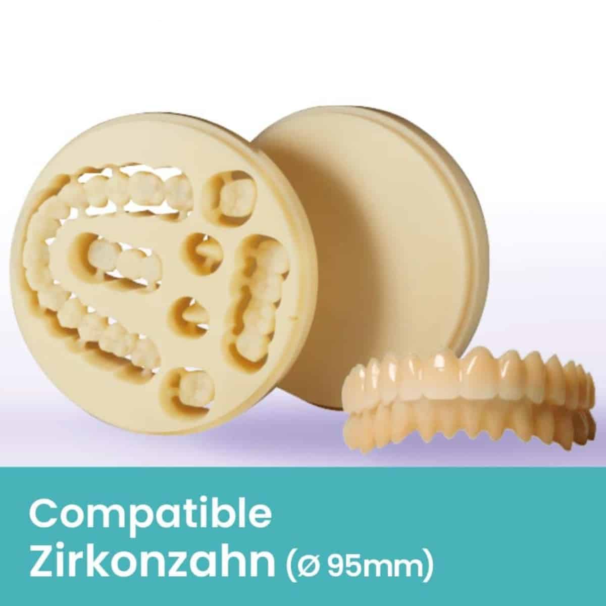AIDITE Disque PMMA multicouche Zirkonzahn Ø95mm provisoire