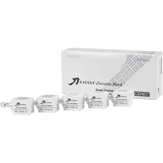 Kuraray Katana Zirconia Block STML 12Z Basic Set 5 pièces