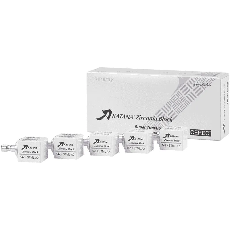 Kuraray Katana Zirconia Block STML 12Z Basic Set 5 pièces