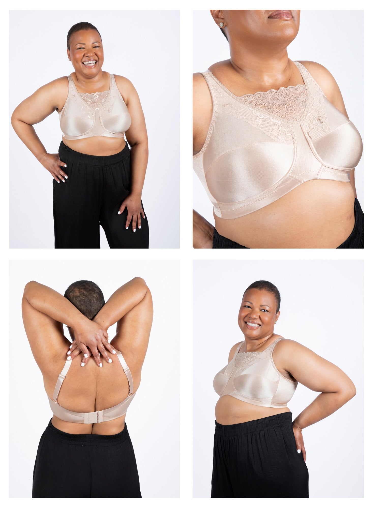 Trulife Rosa 6419 soutien-gorge prothèse latte 34A dentelle