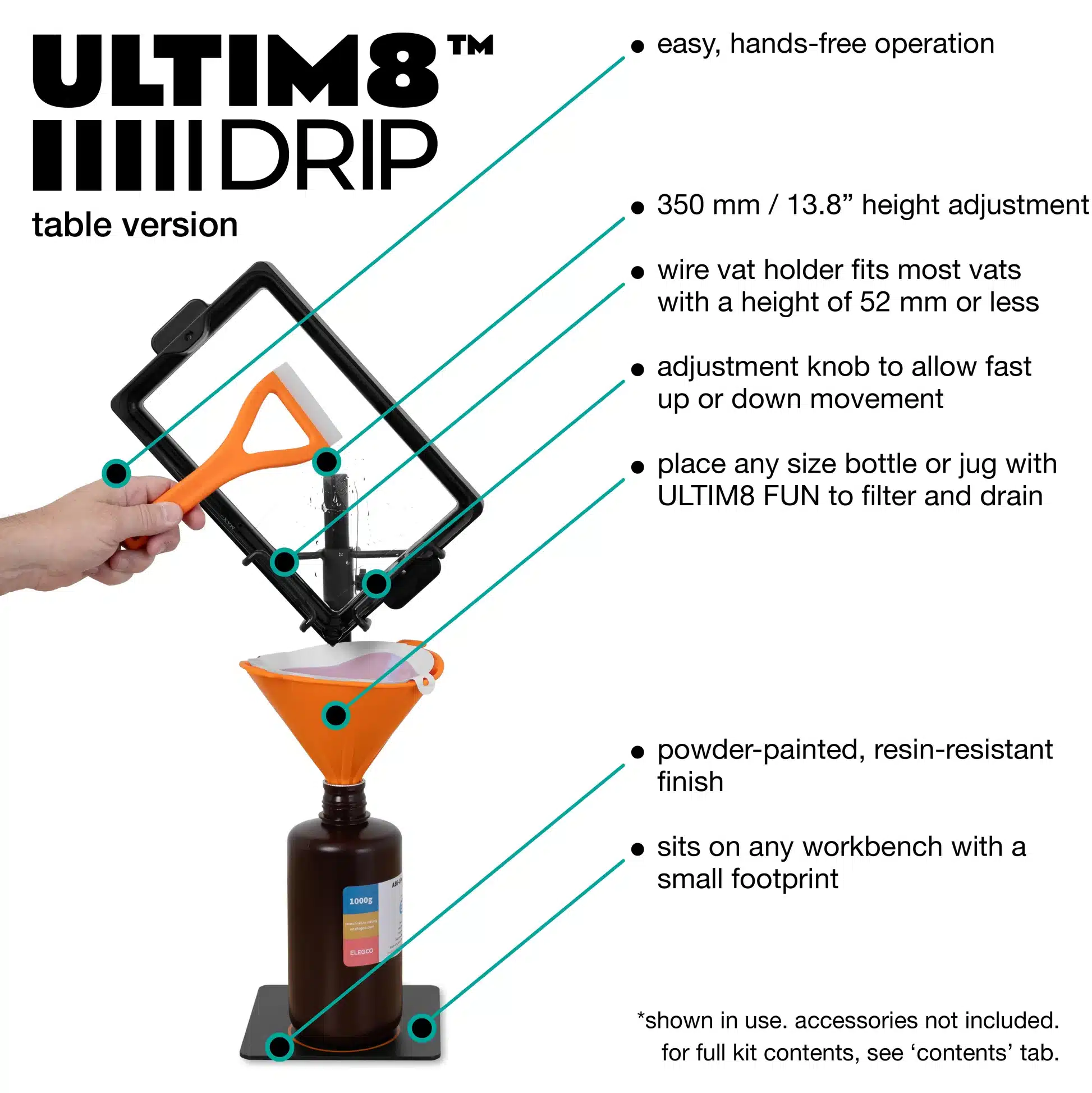 Wham Bam Ultim8 Drip accessoire impression 3D résine