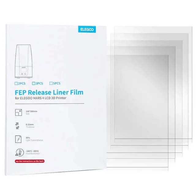 3D Dental Store Accessoires impression 3D Film PFA Mars 3/4/5 lot 5